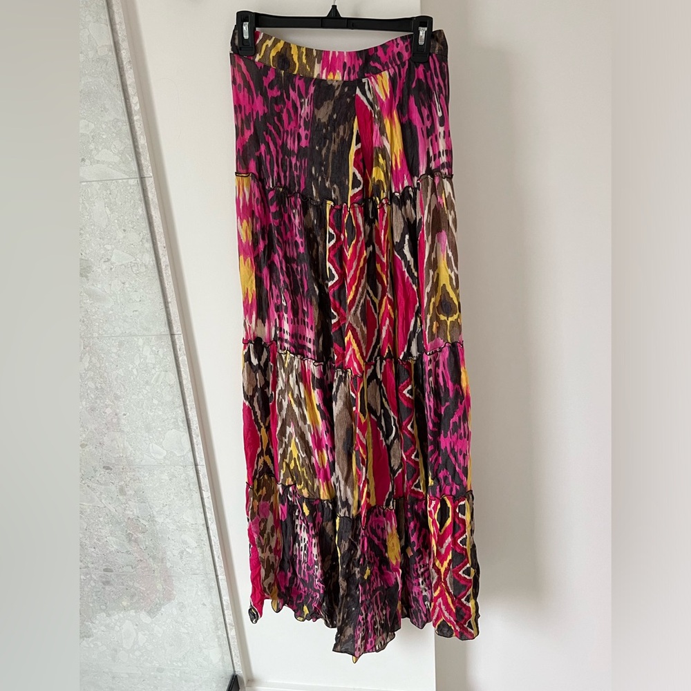 Miss Sixty long bohemian Ikat skirt